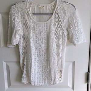 Anthropologie/Meadow Rue lace top